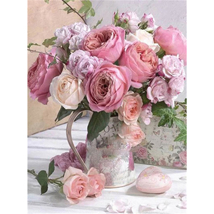 <span class=keywords><strong>Flores</strong></span> <span class=keywords><strong>de</strong></span> fama mundial peonía Rosa girasol Clavel hogar pintura ilustraciones diamante pintura - Product Image 4