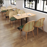 Table de barbecue électrique moderne à prix d'usine avec plateau en marbre, sièges en cuir et tables à manger pour restaurants