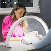 Lampe à ongles LED professionnelle demi-lune de 75 cm, large lampe de table pour manucure, disponible en OEM/ODM pour salons de beauté et techniciens ongulaires