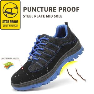 Prix usine imperméable doux confortable respirant noir léger maille supérieure <span class=keywords><strong>semelle</strong></span> en caoutchouc hommes <span class=keywords><strong>chaussure</strong></span> <span class=keywords><strong>de</strong></span> sécurité embout en acier - Product Image 5