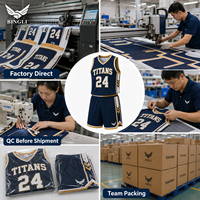Seragam Basket Sekolah Custom, Jersey & Celana Pendek, Sablon Logo Tim Dewasa, 100% Polyester, Bernapas, MOQ 1, Supplier Pabrik, Cepat