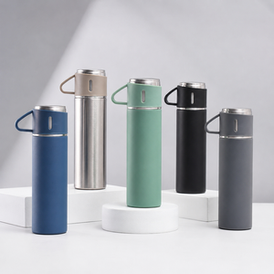 500ml Double-Wall Thermal <b>Mug</b> Gift Set 304 Stainless Steel Tumbler Eco-Friendly 12-24 Hours Insulation Business Gifts 2 Extra - Product Image 1