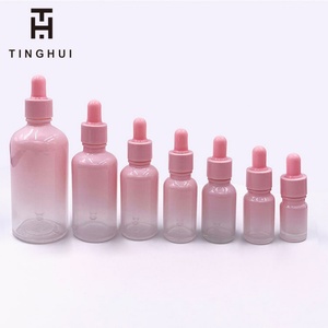 Botella de Vidrio Degradado con Gotero en Color Oro Rosa, de 5ml, 10ml, 15ml, 20ml, 30ml, 50ml y 100ml, Nuevo Diseño, para Aceite de Cutículas - Product Image 4