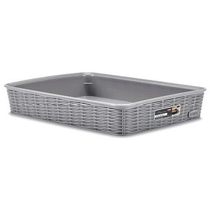 Cestino plastica (35x26x6cm) ELEGANCE Grigio pietra 30960 - Product Image 1