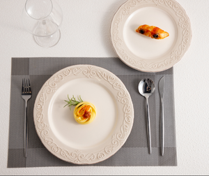 LOMATO European Embossed Bohemian Glazed Eco-Friendly <b>Ceramic</b> <b>Plates</b> Dinner Dishes Stock Discount Tableware Wedding Luxury Hotel - Product Image 5