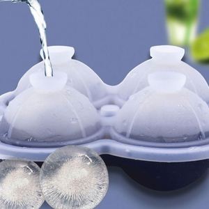Sustainable New Silicone Ice Ball Mold Easy Demoulding Spherical Cube Ice <b>Box</b> Quick-Frozen Cold Drinks & Ice Cream <b>Tools</b> - Product Image 5