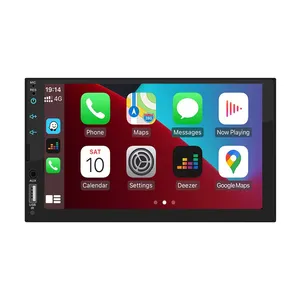 Универсальный 2 двойных DIN 7 дюймов HD емкостный сенсорный экран автомобильное радио стерео видео Apple Carplay автомобильный MP5 плеер