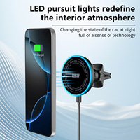 Nouveau chargeur de voiture sans fil magnétique 25W, support de téléphone pour grille d'aération, charge rapide, support de navigation, support universel de charge de téléphone pour voiture