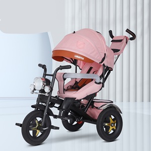 Offre Spéciale Haute Qualité Stock Trois Roues Double Siège Jumeaux Vélo Deux Sièges Bébé Tricycle pour 2 Ans Enfants - Product Image 3