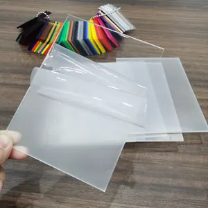 Yingchuang Pmma Perspex Sheet Transparent Color Acrilico Acrylic Glass Manufacturing 1.8~50mm Silk Screen UV Printing