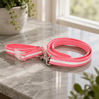 Laisse pour chien robuste avec poignée rembourrée en polyester durable, motif imprimé et décoration foulard, pour les promenades – Club des Amoureux des Animaux
