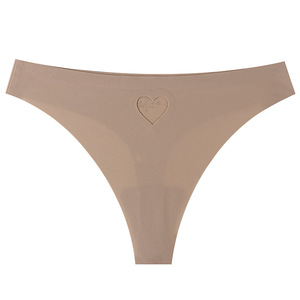 <span class=keywords><strong>Slip</strong></span> Donna Senza Cuciture con Logo Personalizzato, Asciugatura Rapida, in Seta Ghiaccio, Senza Tracce, Taglio Alto, <span class=keywords><strong>Brasiliana</strong></span> Attraente, Intimo Femminile - Product Image 3