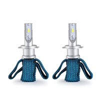 Led de phare de voiture sans ventilateur h7 h4 h11 ampoules de phare de voiture h15 avec cuivre rouge