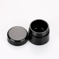 Pot vide en plastique PP noir pour gel cosmétique 5g 10g, baume blush, mini distributeur de crème fond de teint