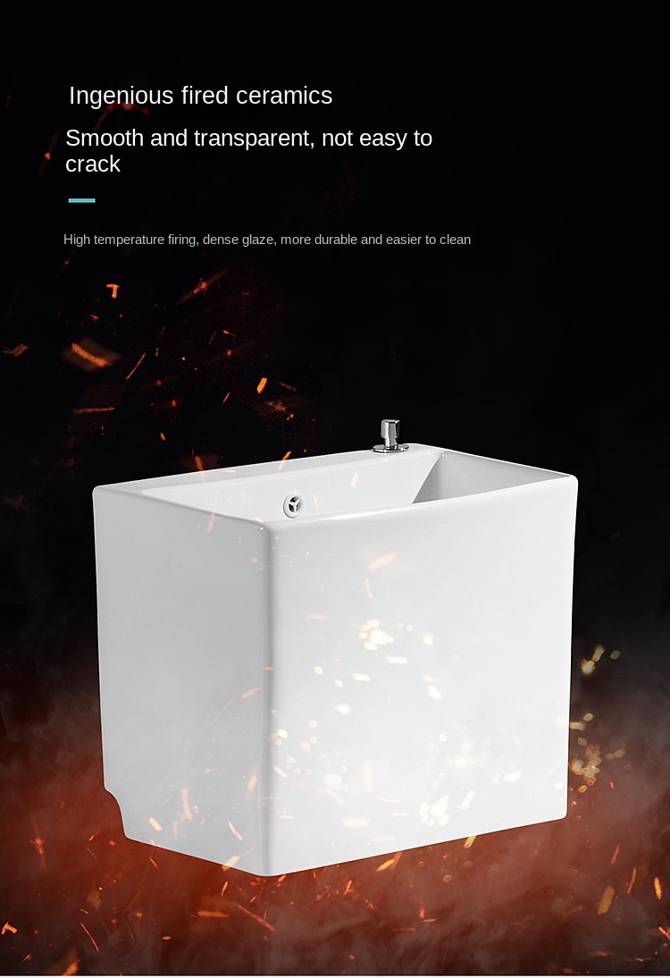 Wash Mop Pool with Drive Balcony Bathroom Geobasin Mop Ceramic Side Drainage Square Household Sink Mop Sink