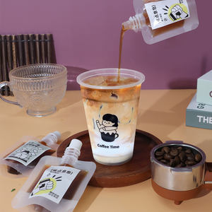 투명 밀폐 액체 흡입 노즐 백과 맞춤형 농축 커피 액체 분배 백 - Product Image 6