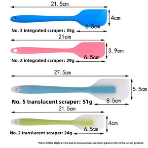 Tích Hợp Đầy Đủ Bảo Hiểm Trong Suốt <span class=keywords><strong>Silicone</strong></span> Thìa Trộn Kem Và Bơ Cao Su <span class=keywords><strong>Scraper</strong></span> Bánh Nướng Công Cụ Để Sử Dụng Nhà - Product Image 3