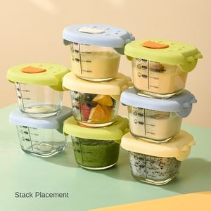 Dessin animé dinosaure conception bébé nourriture bol et tasse moule verre frais-conservation stockage cuisson outil supplémentaire bébé fournitures - Product Image 4