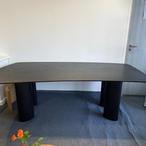 Muebles Modernos para el Hogar, Mesa de Comedor de Madera Lacada en Roble con Aspecto Orgánico Minimalista para Casa - Product Image 3