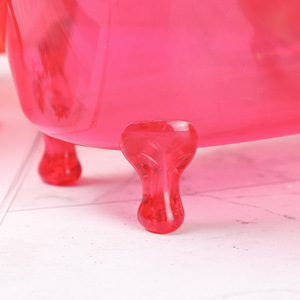 Mini boîte de rangement transparente pour baignoire 0,5 L, organiseur de cosmétiques, conteneur en plastique de bureau, organisateurs de maquillage couleur unie - Product Image 5