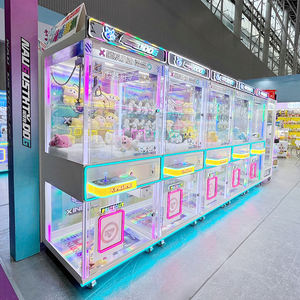 アメリカ向けぬいぐるみ用クレーンゲーム機 英語対応 USプラグ コイン式 子供用ミニクレーンゲーム機 - Product Image 1