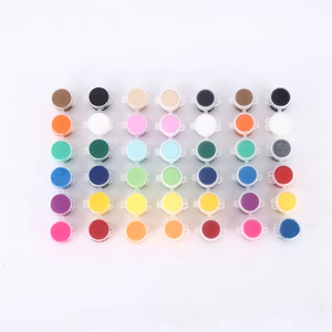 Bán Buôn Nhà Máy Tùy Chỉnh Nghệ Thuật Tranh Nguồn Cung Cấp Kit Không Độc Hại 12 Màu Sắc Với <span class=keywords><strong>2</strong></span> Bàn Chải Cho Trẻ Em Acrylic Sơn Bộ - Product Image 1