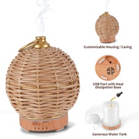 Diffuseur d'arômes OEM, diffuseur d'huiles essentielles, humidificateur silencieux, humidificateur de bureau avec minuterie et télécommande pour la maison, cadeau créatif
