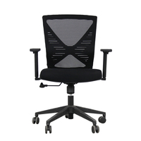 Chaise de bureau ergonomique en maille PP, réglable en hauteur, avec base pivotante, pour bureau à domicile, design moderne, usage commercial – Vente en gros à chaud