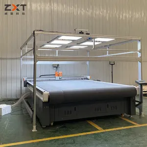 Automatic Low Layers Multi-Layer Cloth Cutting Equipment Flatbed CNC Straight Knife Cloth Cutting Machine