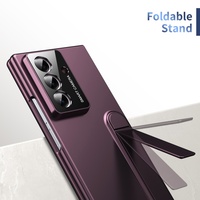 Étui de téléphone portable mat tendance pour Samsung Z Fold 8 7 6 5 4 3 avec support à bande, protection d'écran avant, coque rigide antichoc