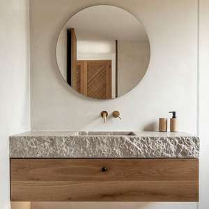 Cbmart עיצוב חדש עץ עץ לבוד כיור אמבטיה קטנה עמיד למים לשטוף ארון - Product Image 1