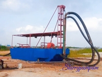 Drague à sable mini portable diesel/électrique populaire au Cameroun, en promotion, avec capacité de 500 m³/h et structure démontable