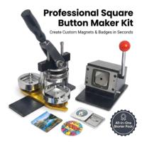 Machine automatique de fabrication de badges et d'aimants de 50 mm, presse à boutons DIY pour aimants photo, autocollants de réfrigérateur, badges à épingles
