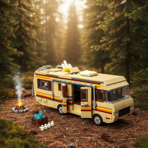 PANDAS Set di Blocchi da Costruzione 968 Pezzi OEM&ODM, Popolare Modello 'Bad Bus' di Walter White, Giocattolo Costruibile per Tutte le Età - Product Image 2