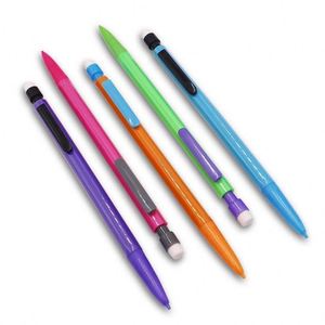 ดินสอกดพลาสติกแบบยืดหดได้ 0.5 มม. 0.7 มม. พร้อมยางลบและโลโก้สั่งทำได้ - Product Image 2