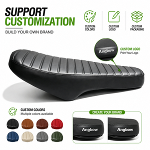 <span class=keywords><strong>Selle</strong></span> <span class=keywords><strong>de</strong></span> vélo électrique Angbow à pneus larges, siège large, imperméable, en PU PVC, coque en PP absorbant les chocs, coussin ergonomique pour vélo électrique - Product Image 1