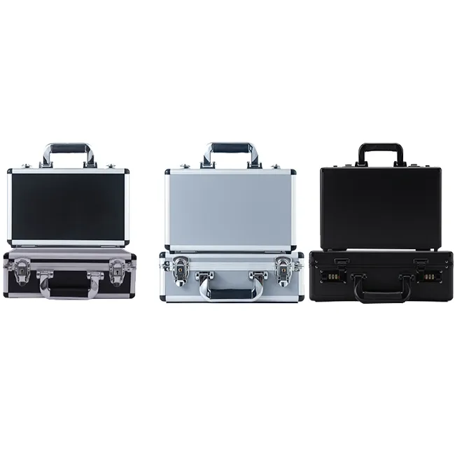 China Manufacturer customized size lockable aluminum case Aluminum carrying tool case with foam