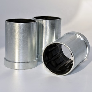 Schwarze Stoßdämpfer buchse für Kraftfahrzeuge mit Metalle insatz und kunden spezifischem Schneid verarbeitung service für Gummi verbindungen - Product Image 2