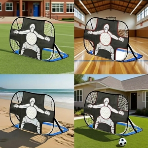 But <span class=keywords><strong>de</strong></span> football multifonctionnel à double usage, pliable et portable, pour l'entraînement en extérieur et les jeux au parc - Product Image 6