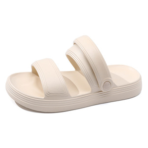 Men's EVA Slides Sandals Breathable Anti-Slip Soft For <b>Beach</b> Summer Outdoor Wear Khaki Gray Black - Product Image 5