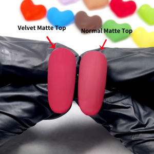 Gel UV mat en velours sans HEMA TPO longue durée couche de finition ultra mate sans essuyage pour Nail Art certifié empêche les rayures - Product Image 2