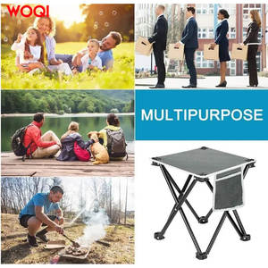 Silla Plegable de Pesca Woqi, Color Gris Espacial, Tela Oxford 600D, Capacidad de 400 Libras, Silla de Exterior de Forma Rectangular - Product Image 5