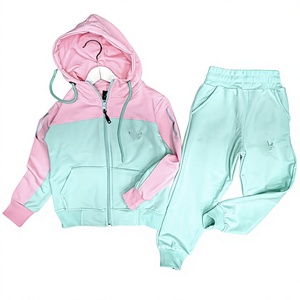 Vêtements coordonnés délavés style vintage, col rond, coupe décontractée, bas élastique, qualité supérieure, directement de l'usine - Product Image 1