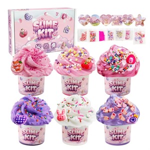 Ocean Butter Cloud Clear DIY Playdough & <b>Slime</b> <b>Kit</b> 6 Pack Blue <b>Slime</b> for Boys & Girls HC Brand - Product Image 2
