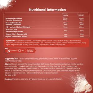 Cápsulas de Glucosamina y Condroitina Premium, 180 Cápsulas, Apoyo para la Salud de las Articulaciones y los Huesos, Suplemento de Glucosamina y Condroitina - Product Image 3