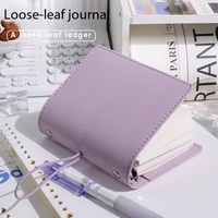 Carnet de notes classique rose à motif grain de litchi, impression en gros