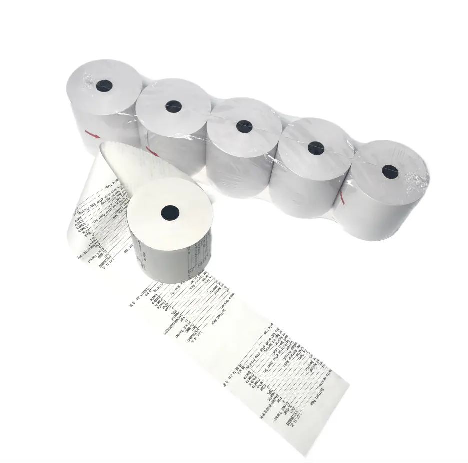 Totalidades 3 1/8 "x 230 'Comprimento Rolos de Papel de Recibos Térmica Garantida (50 Rolos) para A Maioria Das Impressoras de Recibos, Sistemas de POS