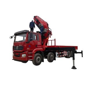 Camión Grúa Plegable Shacman Delong de 16 Toneladas 8x4, Vehículo Multifuncional para Elevación y Transporte - Product Image 1