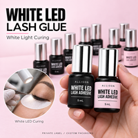 Colle à cils White Light, marque privée, fourniture OEM pour salons de beauté et studios de cils