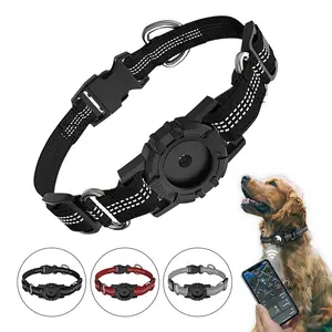 Heiß für AirTag Holder Pet Dog Collar Reflektierende Leinen für Haustier halsbänder Für Air Tag Hunde halsband